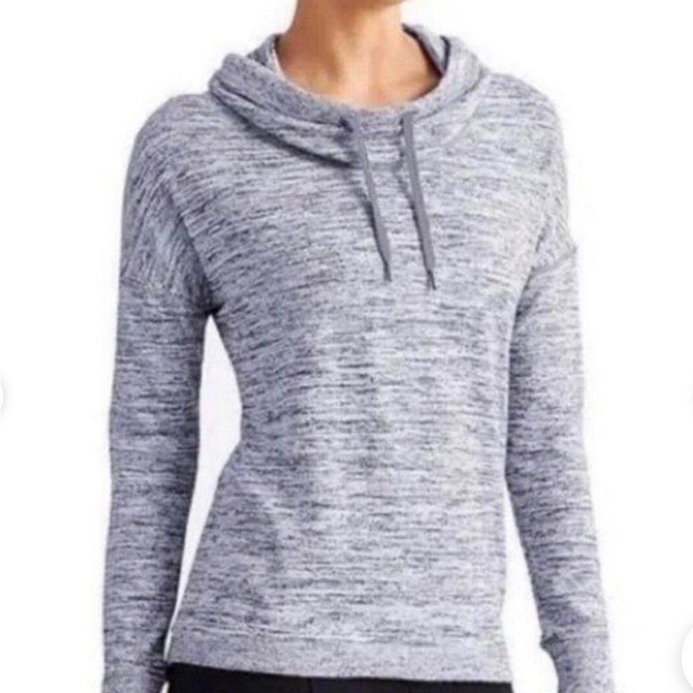 Athleta Women’s‎ Size Small Blissful Cowl Neck Pull Over Sweatshirt Grey